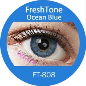 Ocean Blue soft color lens
